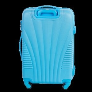 ЧЕМОДАН ПЛАСТИКОВЫЙ ГОЛУБОЙ НЕОН